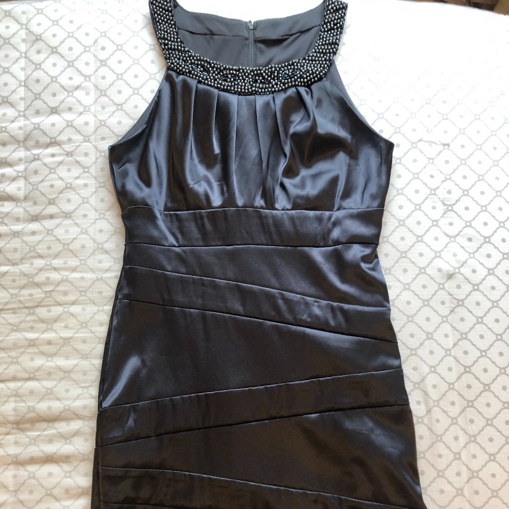 Gray Beaded dress